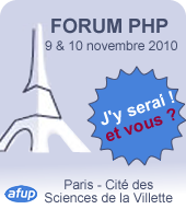Forum PHP 2010, j'y serai ! Et vous ?