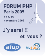 Forum PHP 2009, j'y serai ! Et vous ?